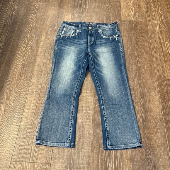 Grace in LA Easy Fit Capri Jeans – Size 29 - Picture 4 of 16